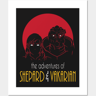 Adventures of FemShep and Vakarian Posters and Art